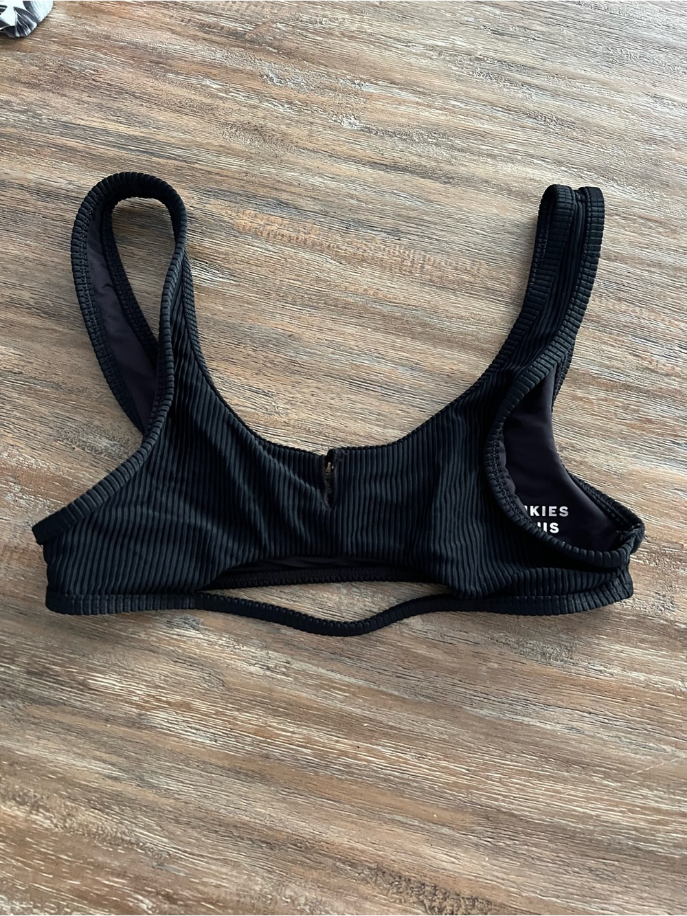 Frankie’s Black Bra Style Bikini Top